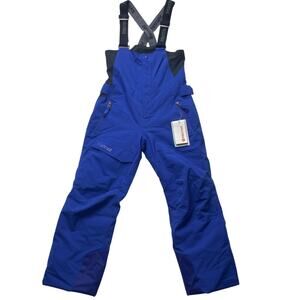NWT Marmot Rosco Bib Royal Blue Sz Medium Kids Youth Ski Snowboard Pants